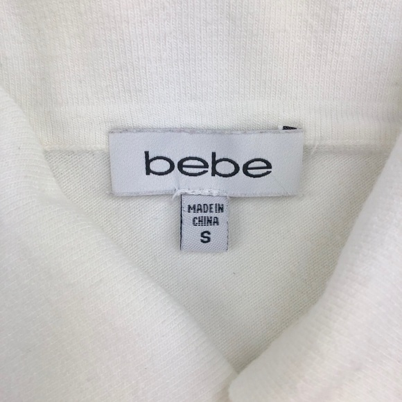 Bebe Logo Fitted Knit Polo Shirt - Picture 5 of 8